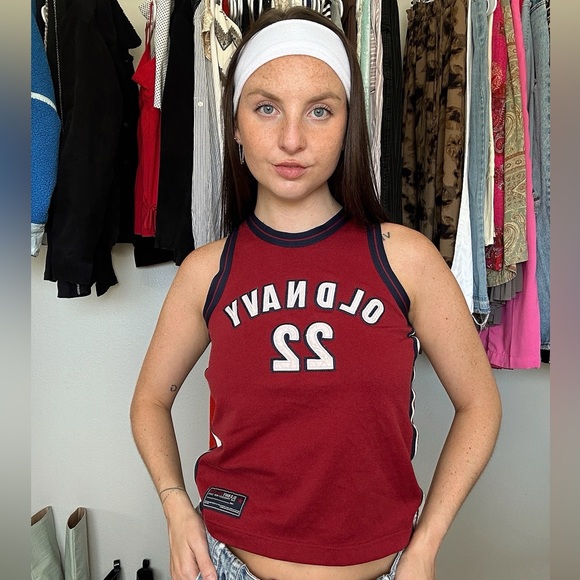 Old Navy Tops - Old Navy Y2K Jersey Tank Top